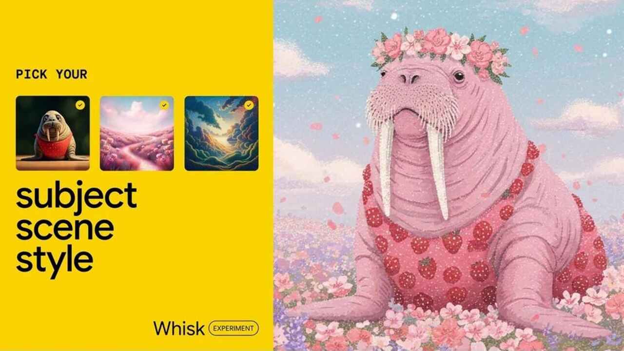 Combining three photos using Google Whisk