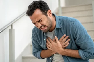 Chest pain due to heart problems