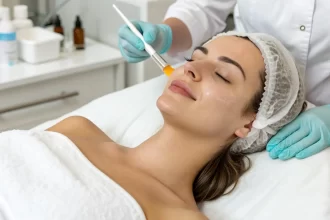 Skin cleansing with chemical peels
